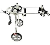 Carrozzina per cani, Carrello per cani regolabile Carrozzina per cani regolabile, 7 misure per riabilitazione zampe anteriori/posteriori, Carrozzina a 2 ruote per gambe posteriori Ruote legg