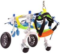 Carrozzina per cani, Carrello per cani regolabile Carrozzina per cani regolabile Scooter in alluminio leggero Ausili per la deambulazione per cani Carrozzina per animali di piccola taglia Ri
