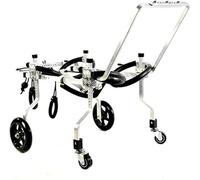 Carrozzina per cani, Carrello per cani regolabile Carrozzina per cani, Riabilitazione delle zampe posteriori Cani disabili Camminata assistita Carrozzina per animali regolabile su quattro ru
