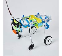 Carrozzina per cani, Carrello per cani regolabile Carrozzina per cani, Supporto completo regolabile Carrozzina per animali domestici Carrello per cani a 4 ruote Gambe anteriori e posteriori