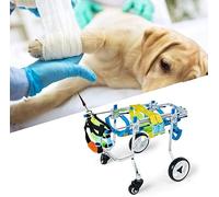 Carrozzina per cani, Carrello per cani regolabile Gambe regolabili dietro la sedia a rotelle per cani, Gambe assistite da animali domestici, Zampe posteriori, Carrozzina per cani morbida e c