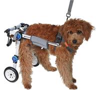 Carrozzina per cani, Carrello per cani regolabile Sedia a rotelle pieghevole per cani Passeggino per animali domestici Girello per cani e gatti Auto per cani Disabilità Carrozzina per cani C