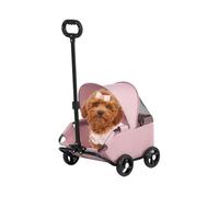 Carrozzina per cani e gatti - Carrello portatile, cestino resistente | Carrello pieghevole, ventilato per coniglio, riccio, cincillà, pollo, | per escursioni, sport