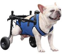Carrozzina per Cani per Zampe Posteriori, Ausili per La Mobilità per Animali Domestici Disabili, Tutore per Zampe di Cani E Supporto per Fianchi(Small)