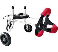Carrozzina Per Cani Per Zampe Posteriori Cane Disabile Animali Domestici Riabilitazione Carrozzina Cani In Alluminio Cani Regolabili Passeggini Passeggiata Assistita Auto M (X)