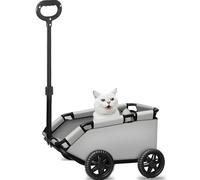 Carrozzina per cani, pieghevole, con ruote, per esterni, portatile, per cani di piccola taglia