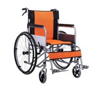Carrozzina Per Disabili Carrello Pieghevole Leggero For Sedia A Rotelle For Anziani Scooter Manuale Ultraleggero Portatile For Disabili Sedie a Rotelle(Orange)