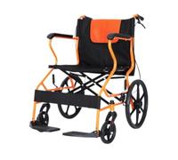 Carrozzina Per Disabili Carrello Speciale Pieghevole For Sedia A Rotelle Leggero For Casa Di Cura Scooter Ultraleggero Manuale For Anziani Sedie a Rotelle(Orange)