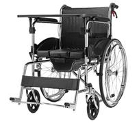 Carrozzina Per Disabili Corfù sedia a rotelle pieghevole leggera con passeggino multifunzionale for WC for anziani paralizzati Sedie a Rotelle(B)