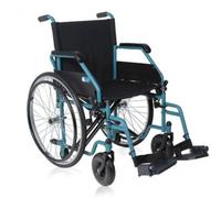 Carrozzina per disabili e anziani pieghevole Start 3 Colore Celeste - Moretti