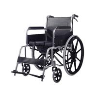 Carrozzina Per Disabili Sedia A Rotelle Pieghevole Multifunzionale In Lega Di Alluminio Con WC, Sedia Comoda, Sedia Da Doccia, Carrello Leggero Sedie a Rotelle