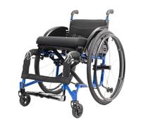 Carrozzina Per Disabili Sedia A Rotelle Sportiva Nuova Sedia A Rotelle Classica For Il Tempo Libero Pieghevole Comoda In Lega Di Alluminio Ultraleggera Sedie a Rotelle(Blue,40cm)