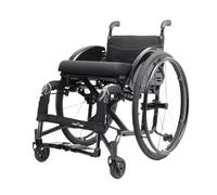 Carrozzina Per Disabili Sedia A Rotelle Sportiva Nuova Sedia A Rotelle Classica For Il Tempo Libero Pieghevole Comoda In Lega Di Alluminio Ultraleggera Sedie a Rotelle(Black,38cm)