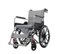 Carrozzina Per Disabili Sedia Da Toilette Con Ruote For Anziani Passeggino Leggero Pieghevole Disabili Multifunzione Portatile In Lega Di Alluminio Sedie a Rotelle(D)