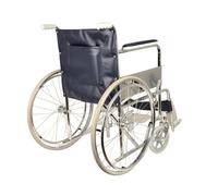 GIMA Carrozzina pieghevole standard, seduta 46 cm, in tessuto blu, 27709