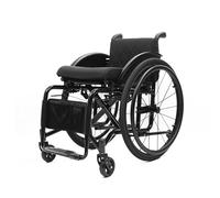 Carrozzina Pieghevole Autopropulsa, Leggera, Adatta A Tutti I Terreni, In Lega Di Alluminio, Manuale, Sedia A Rotelle Per Utenti Con Disabilità Fisiche, Disabili E Anziani(Black,Seat width 40cm)