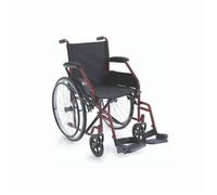Carrozzina Pieghevole Autospinta CP100 Rossa Sedia a rotelle disabili Moretti