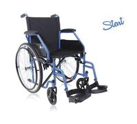 Carrozzina pieghevole da autospinta. Sedia a rotelle 45 cm - GARANZIA ITALIA