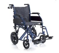 Carrozzina pieghevole da transito. Freni e DOPPIA crociera 45 cm GARANZIA ITALIA