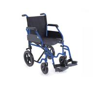 Carrozzina pieghevole da transito. Sedia a rotelle per disabili e anziani