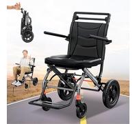 Carrozzina pieghevole leggera, Carrozzine leggere, Carrozzine da trasporto per anziani Viaggio in aereo, Carrozzina da esterno, Carrozzine in acciaio con poggiapiedi, Carrozzine per disabili