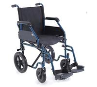 Carrozzina pieghevole Serie GO seduta 45 cm Blu Art. CP500B-45