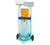 Carrozzina Pulizie Ecoiffier Clean Home - Scopa, Paletta, Secchio e Straccio