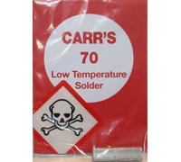 Carr's C1001A Basso Sciogliere Valore Confezione 70 Gradi. Saldatura per Bianco