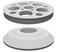 Carrucola Doppia 4 Pollici per Sistema Sollevamento Bici Corda Alluminio 3D