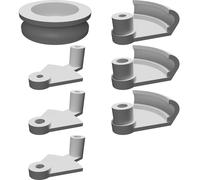 Carrucola per Corde Funi Supporto Cuscinetto 608ZZ Stampata 3D Paranco