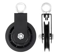 Carrucola Per Palestra - Accessorio Universale Acciaio Liscio 2 Pezzi Ad Alta Resistenza - Rotaia per Sollevamento - Per Corda Da Bucato, Gru, Sollevamento, Stanghe, Macchina Cavi,