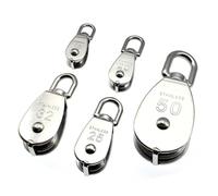 Carrucola Puleggia in acciaio inossidabile M15/M20/M25/M32/M50 di trasporto marino for strumento blocco della fune sollevamento rotante a ruota singola(M100)