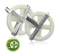 Carrucola Stendibiancheria Puleggia Carrucole Pulegge - Ruota da 12,7cm in Nylon con Asse Alluminio Resistente alla Ruggine e alle Intemperie per Bucato All'Aperto Filo, 2 pcs