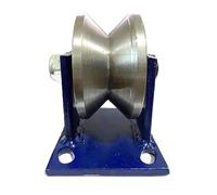 carrucole in acciaio di tipo U, Ruote puleggia con scanalatura a V cuscinetto in acciaio 45# 2 80-200mm for il carico del cavo metallico portone scorrevole 1 tonnellata(120mm(4.72in))