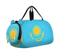 Carry on Duffel Bag Boy Pernottamento Weekender Duffel Ragazze Tote Duffle Bags Viaggio Bambini Bagaglio Borsa Sportiva Bandiera Kenya, Bandiera del Kazakistan, classico
