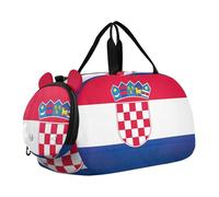 Carry on Duffel Bag Boy Weekend Duffel Pernottamento Isole Cayman Bandiera Ragazze Tote Duffle Bags Viaggio Bambini Duffle Bag, Bandiera della Croazia, classico