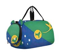 Carry on Duffel Bag Boy Weekend Duffel Pernottamento Isole Cayman Bandiera Ragazze Tote Duffle Bags Viaggio Bambini Duffle Bag, Bandiera dell'isola di Natale, classico