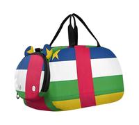 Carry on Duffel Bag Boy Weekend Duffel Pernottamento Isole Cayman Bandiera Ragazze Tote Duffle Bags Viaggio Bambini Duffle Bag, Bandiera Repubblica Centrafricana, classico