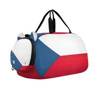 Carry on Duffel Bag Boy Weekend Duffel Pernottamento Isole Cayman Bandiera Ragazze Tote Duffle Bags Viaggio Bambini Duffle Bag, Bandiera della Repubblica Ceca, classico