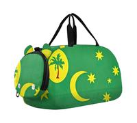 Carry on Duffel Bag Boy Weekend Duffel Pernottamento Isole Cayman Bandiera Ragazze Tote Duffle Bags Viaggio Bambini Duffle Bag, Bandiera delle Isole Cocos Keeling, classico