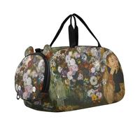 Carry on Duffel Bag per Ragazzi Blue Dancers Edgar Degas Stampe Weekender Pernottamento Ragazze Tote Duffle Bags Bagagli Da Viaggio Bambini Sport, Edgar Degas stampa Fiori, classico