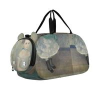 Carry on Duffel Bag Ragazzi Borse Da Pernottamento Bambino Viaggio Duffle Borse Ragazze Tote Bambini Palestra Duffle Auguste Renoir Stampe Giovane Donna, Auguste Renoir Ritratto stampe, classico