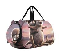 Carry on Duffel Bag Ragazzi Weekend Duffel Pernottamento Ragazze Duffle Bags Travel Tote Dance Duffle Bag Romantic Cat Titanic Love, Carino Otter Coppia Amore Barca, classico