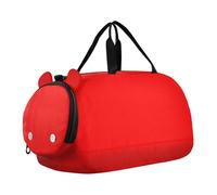 Carry on Duffel Bag Ragazzi Weekender Overnight Ombre Viola Ciano Gradiente Ragazze Tote Duffle Bags Viaggio con Tracolla, Rosso, classico