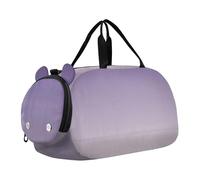 Carry on Duffel Bag Ragazzi Weekender Overnight Ombre Viola Ciano Gradiente Ragazze Tote Duffle Bags Viaggio con Tracolla, Lino Viola Gradiente Ombre, classico