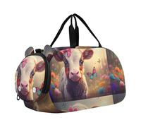 Carry on Duffel per Ragazzi Pernottamento Weekender Duffel Sea Turtles Underwater Colorful Travel Duffle Bags Girls Tote Gym Duffle Bambini Bagaglio, Cute Vitello Bow fattoria vibrante, classico