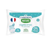 CARRYBOO - 9 x 58 salviettine con acqua pura - Salviette per neonati con estratto di calendula Bio - Salviette detergenti senza allergeni - Cura del bambino per pelli normali e fragili - 522