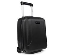 CarryOn Skyhopper - Sotto sedile 40 cm, valigia trolley da viaggio in bagaglio rigido 19 litri con TSA, bagaglio a mano (Nero, Mini)