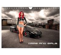 Cars and Girls (Wandkalender 2026 DIN A4 quer), CALVENDO Monatskalender: Tolle Autos mit tollen Frauen