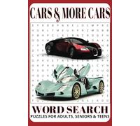 CARS AND MORE CARS WORD SEARCH: Word Searches with Easy-to-Read Print featuring Car Names, Models, Parts, and More | 6x9 inches, 110 pages | 50+ ... Vacations, Holidays, and Relaxing Free Time